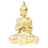 Будда Медитация  в позе лотоса 14х21 см белое золото