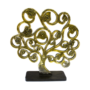 Райское дерево 30 см резьба Silver Gold албезия