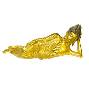 Будда лежит 64х23 см античное золото