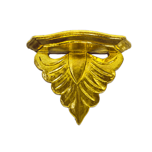 Полка Флёр де Лис 22х16х10 см Gold резьба албезия