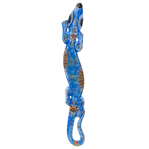 Панно настенное Геккон 100 см синее с элементами австралийской мозаики в ассортименте албезия