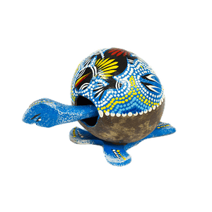Черепашка 12 см качающая голова Геккон синяя австралийская мозаика в ассортименте кокос