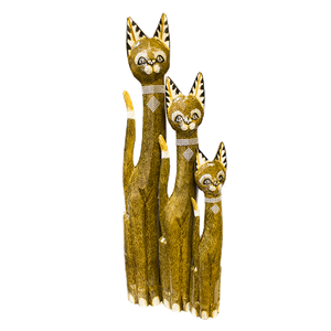 Кошки Семья 100,80,60 см ожерелье стразы роспись мазками карамельные албезия