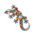 Панно настенное Геккон 48х22 см краски лета абстракция инкрустация мозаика