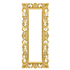 Рама резная для зеркала Ренессанс 40х100 см White Gold с дефектом