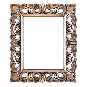 Рама резная для зеркала Варезе 50х60 см inside 32х42 см Silver Antic Bronze