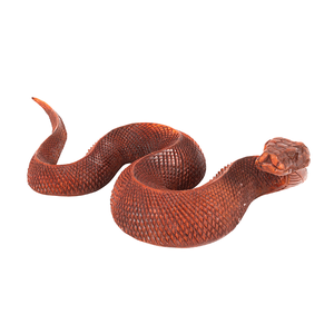 Змея 30 см коричневая суар