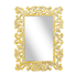Рама резная для зеркала Дамаск 90х120 см inside 57х87 см White Gold