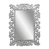 Рама резная для зеркала Дамаск 90х120 см White Silver