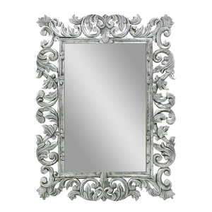 Рама резная для зеркала Дамаск 90х120 см Antic Silver