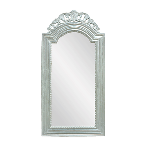 Рама резная для зеркала Алегро 60х120 см inside 41х90 см White Silver