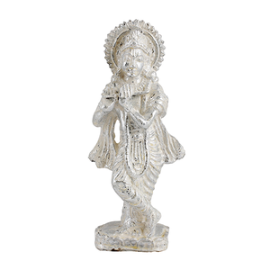Статуэтка Кришна 25 см белое серебро