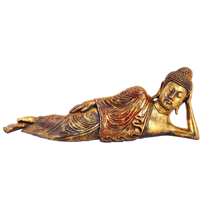 Будда в нирване 64х23 см красное золото