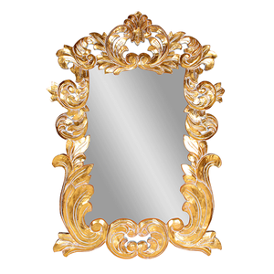 Рама резная для зеркала Анна Премиум 90х125 см inside 57х85 см Cream Gold