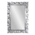 Рама резная для зеркала Флора 80х120 см inside 54х95 см White Silver