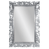 Рама резная для зеркала Верона 80х120 inside 55х96 см White Silver