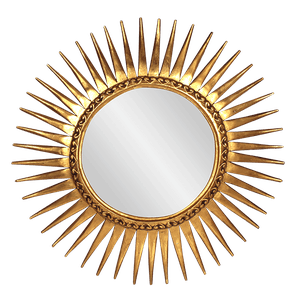 Рама резная для зеркала Солнце Премиум 100х105 см inside 50х50 см Gold