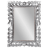 Рама резная для зеркала Римини Премиум 50х70 см inside 32х52 см Chrome Silver