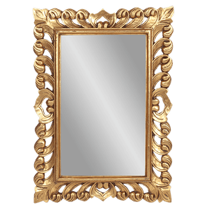 Рама резная для зеркала Римини Премиум 50х70 см inside 32х52 см Gold