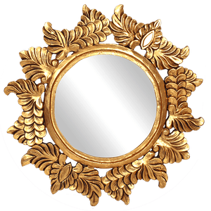 Рама резная для зеркала Элегия Премиум 80х80 см inside 42х42 см Gold