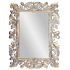 Рама резная для зеркала Дамаск Премиум 90х120 см inside 57х87 см White Gold Wash