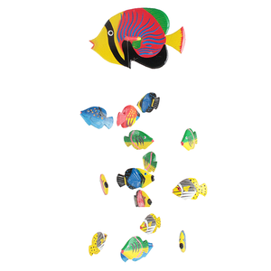 Воздушный аквариум Рыбки Дискус 70 см 16 разноцветных рыбок
