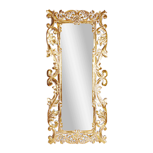 Зеркало в резной раме Дамаск Премиум 75х170 см inside 40х135 см Cream Gold