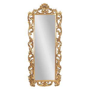 Зеркало в резной раме Флер Премиум 70х170 см inside 42х132 см золото