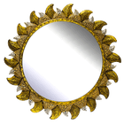 Зеркало Солнце Тасмания 60 см античное золото