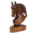 Конь Бюст 40 см резьба коричневый суар