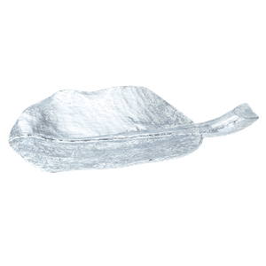 Блюдо декоративное Тропикана 50х5 см серебро патина
