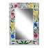 Зеркало Весенние мотивы 40х60 см в пурпурно-желтых тонах инкрустация мозаика