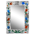 Зеркало Весенние мотивы 40х60 см в оранжево-синих тонах инкрустация мозаика