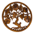 Панно настенное Гибискус 30 см резьба дерево суар