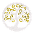 Панно настенное Древо Жизни 40 см белое с золотом