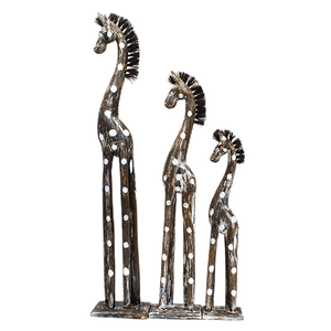 Зебры Семья 100,80,60 см узор серебром коричневые с белым