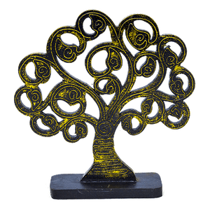 Фигура Райское дерево 20 см резьба Gold Antic албезия