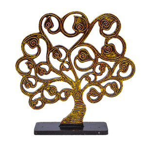 Райское дерево 30 см резьба Deep Red Gold албезия