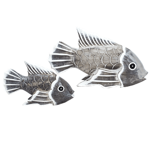 Рыбки пара 20,15 см серо-белые албезия