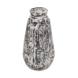 Вазочка Найра Бутон 16 см в бело-серых тонах терракота