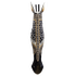Маска настенная Жираф 100 см Этно черный нос серо-коричневая албезия