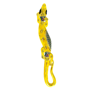 Панно настенное Геккон 100 см желтое с элементами австралийской мозаики в ассортименте албезия