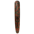 Маска настенная Тотем 100 см растительный орнамент коричневая с красным и зеленым албезия