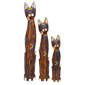 Кошки в мечтах Семья 100,80,60 см Гипноз цветная роспись коричневые