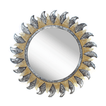 Зеркало Солнце Тасмания 40 см античное серебро