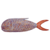 Панно настенное Рыба Поп Арт 90 см красно-синее албезия