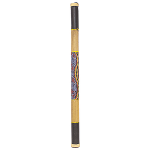 Шум Дождя 80 см австралийская мозаика в желто-красных тонах в ассортименте бамбук