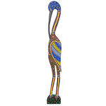 Панно настенное Цапля 95 см синяя голова австралийская мозаика албезия