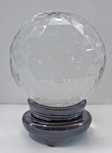 Шар+подстав дерево 20*28*28см гран хрусталь