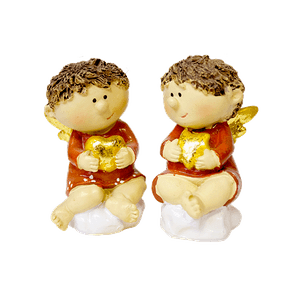 Ангел+Облако Н-р2шт сидит 8см цвет